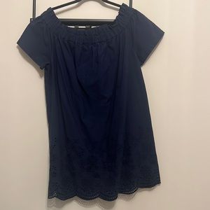 Vineyard Vines navy blue short cotton dress (gently worn)